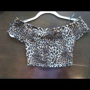 Forever 21 Cheetah Crop Top